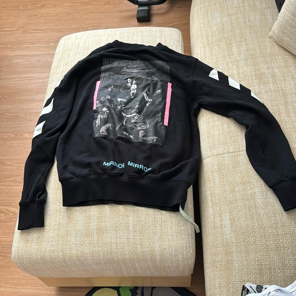 Off-White Caravaggio Painting sweatshirt XS Black Mirror Mirror